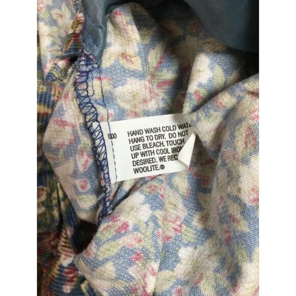 Vintage corduroy jacket Shacket size 18 floral chore ribbed waistband - Picture 8 of 8